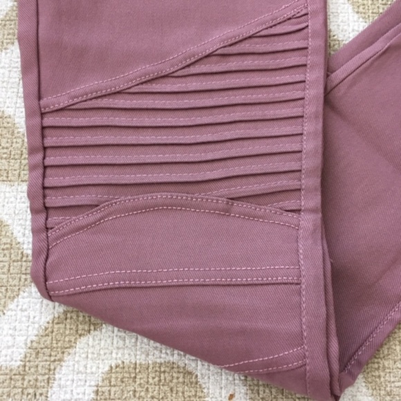 🛍 Pink Moto Pull-On Ponte Pants - Picture 3 of 5